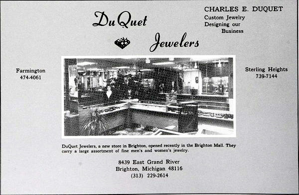 Brighton Mall - Duquet Jewelers 1985 (newer photo)